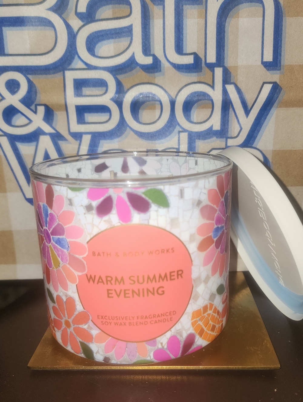 Warm Summer Evening Soy Lg. 3 Wick Candle New